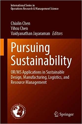 Pursuing Sustainability Cover