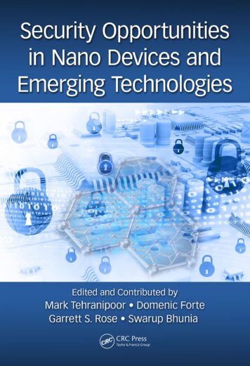 Security Opportunities in Nano Devices and Emerging Technologies Cover