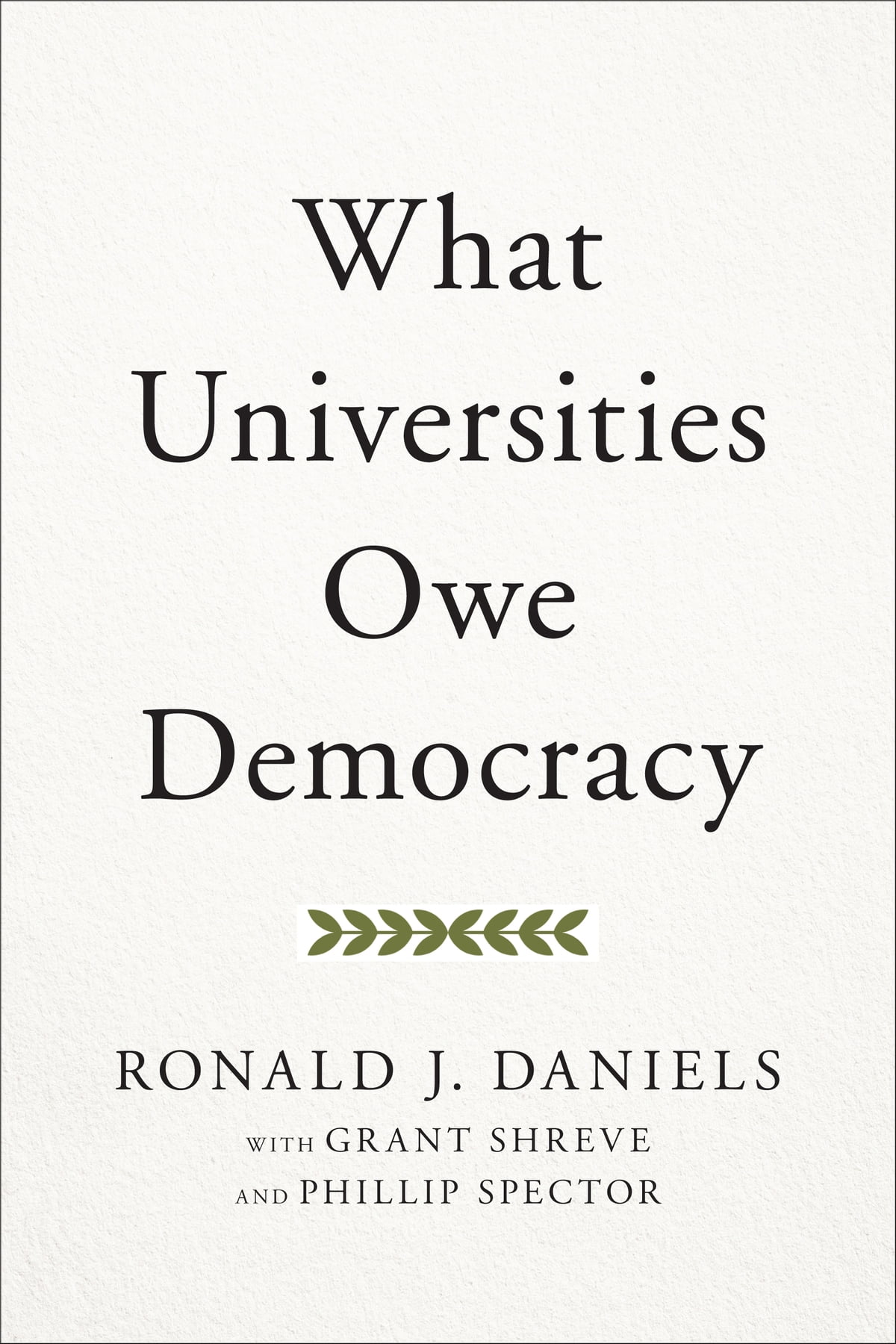 What Universities Owe Democracy Cover
