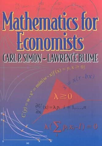 Mathematics for economists Cover