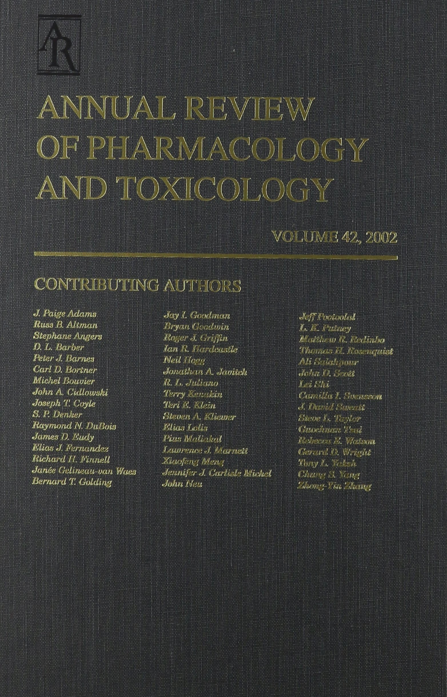 Annual Review of Pharmacology and Toxicology