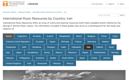 Music Resources by Country
