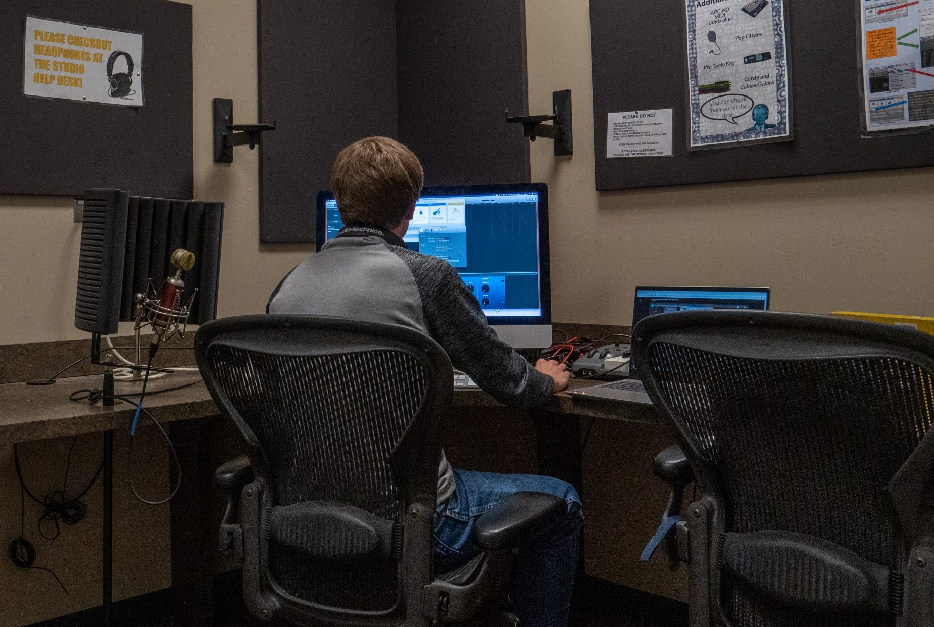 audio production room studio hodges library
