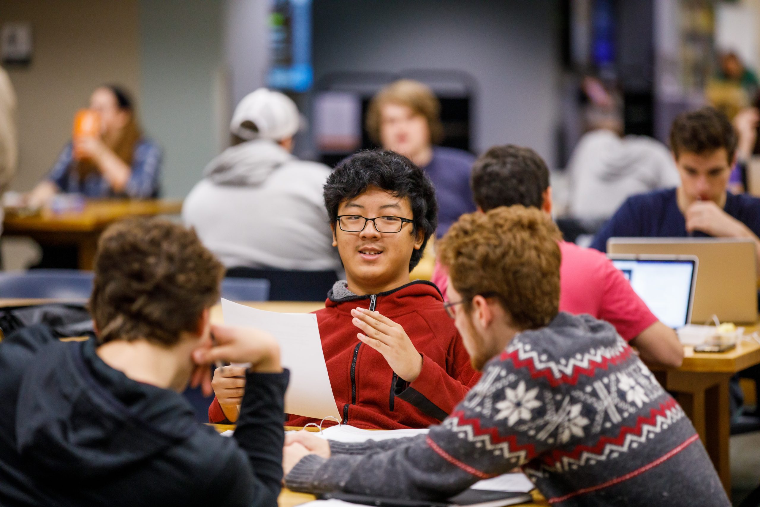 Students studying during finals inside Hodges Library on December 10, 2019. Photo by Steven Bridges/University of Tennessee