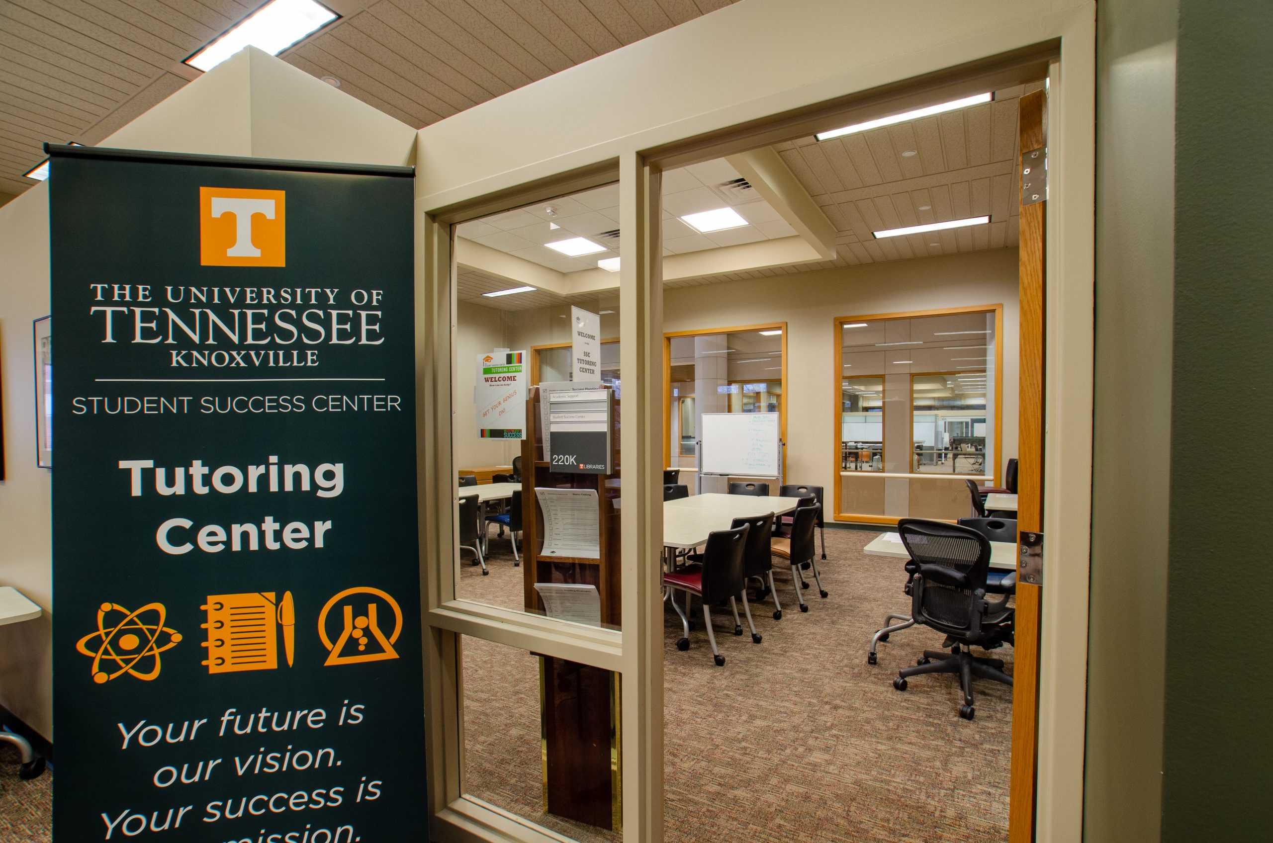 The Student Success Center in the commons at hodges library
