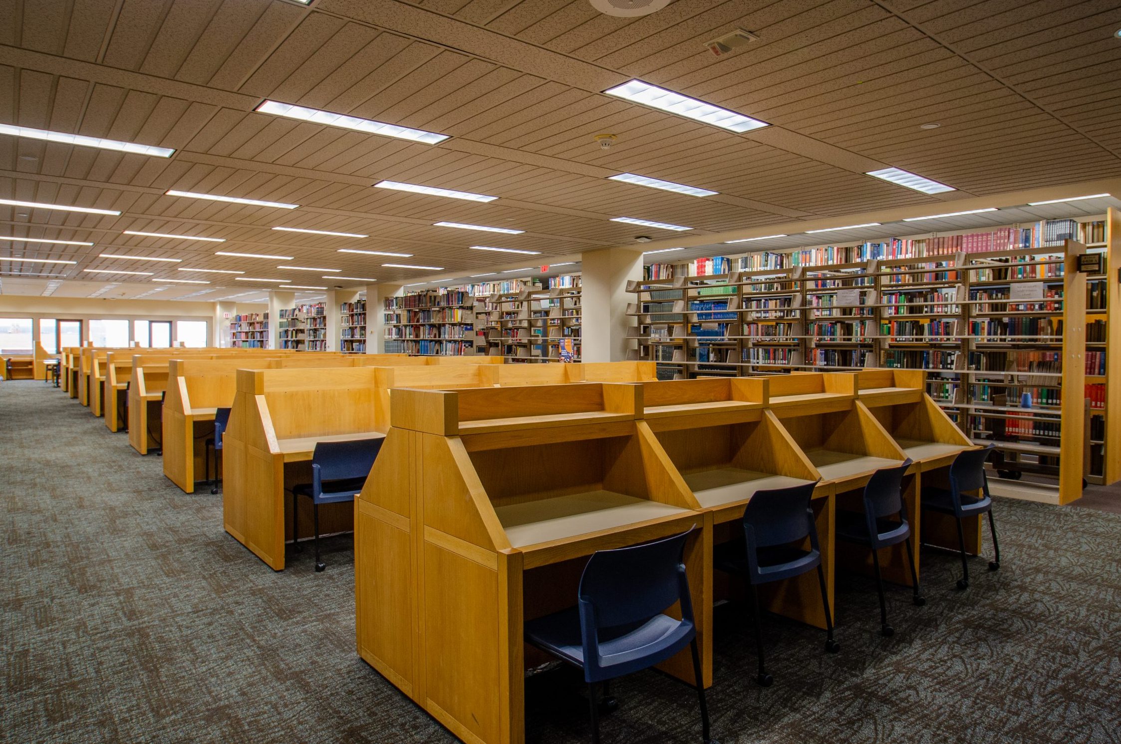 quiet study carrels in hodges library at ut knoxville